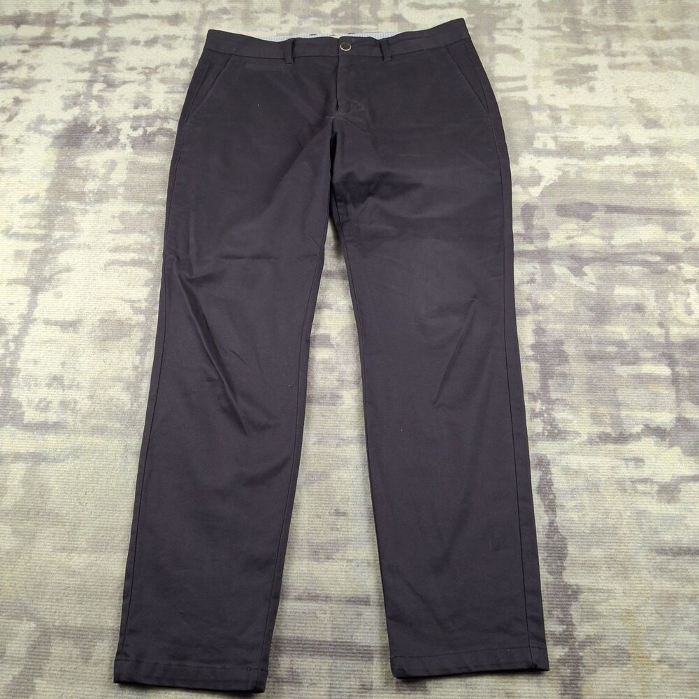 Perk Feel Good Chinos Mens 33x30 Navy Blue Slim Fit Stretch Twill Cotton Pants